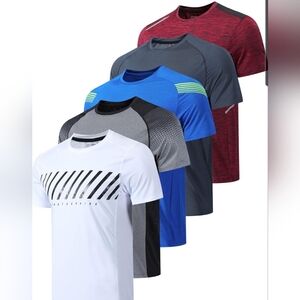 Men's Performance Active Quick Dry Crew 5 Pack Size Large